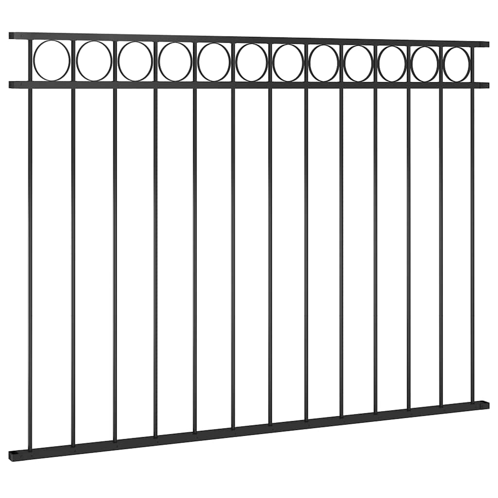 Vidaxl schuttingpaneel assen staal 163x120 cm zwart