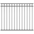 Vidaxl schuttingpaneel staal 1,7x1,5 m zwart