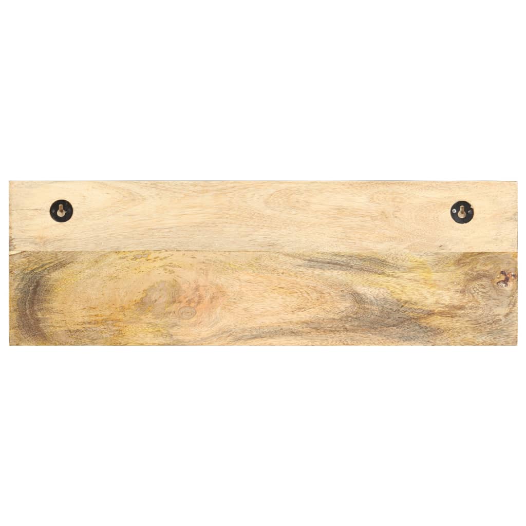 VidaXL Wandgarderobe 60x15x20 cm Massives, rohes Mangoholz