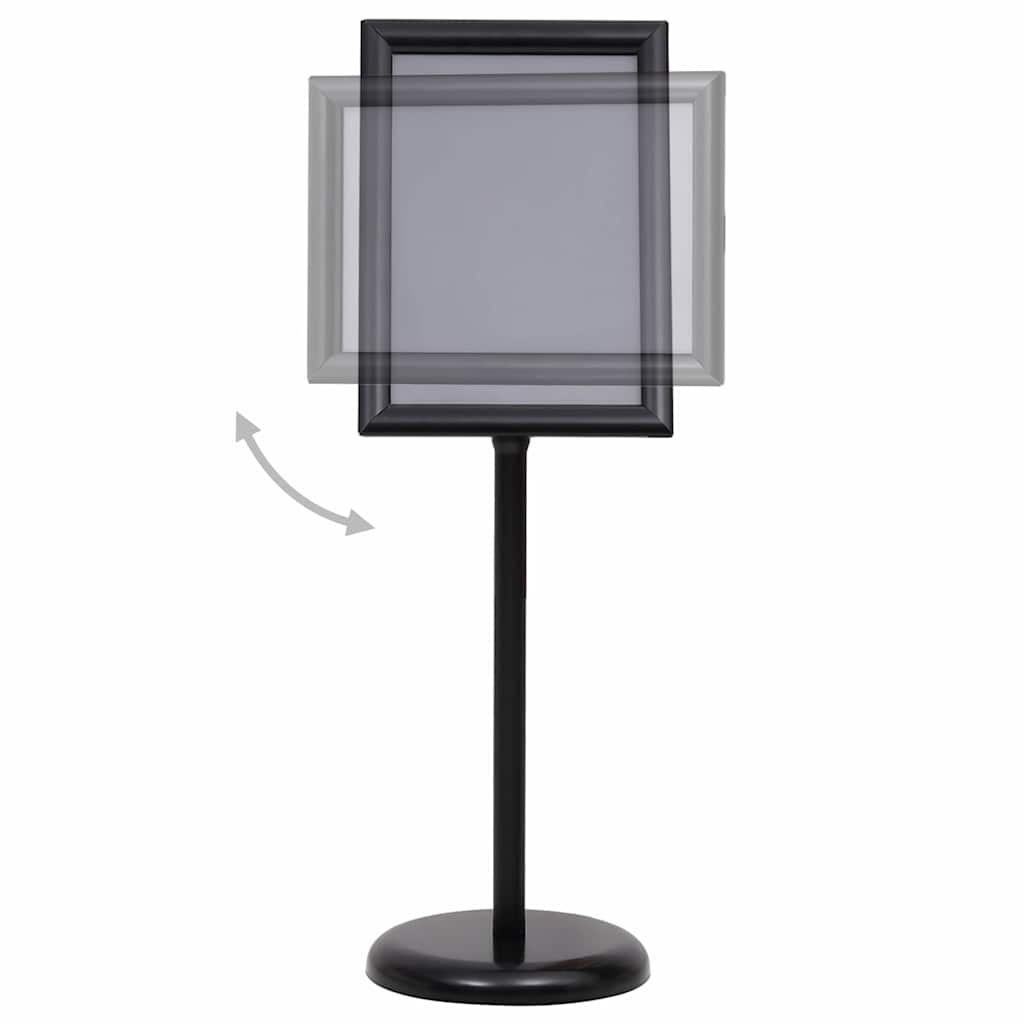 Vidaxl posterstandaard a3 aluminiumlegering zwart