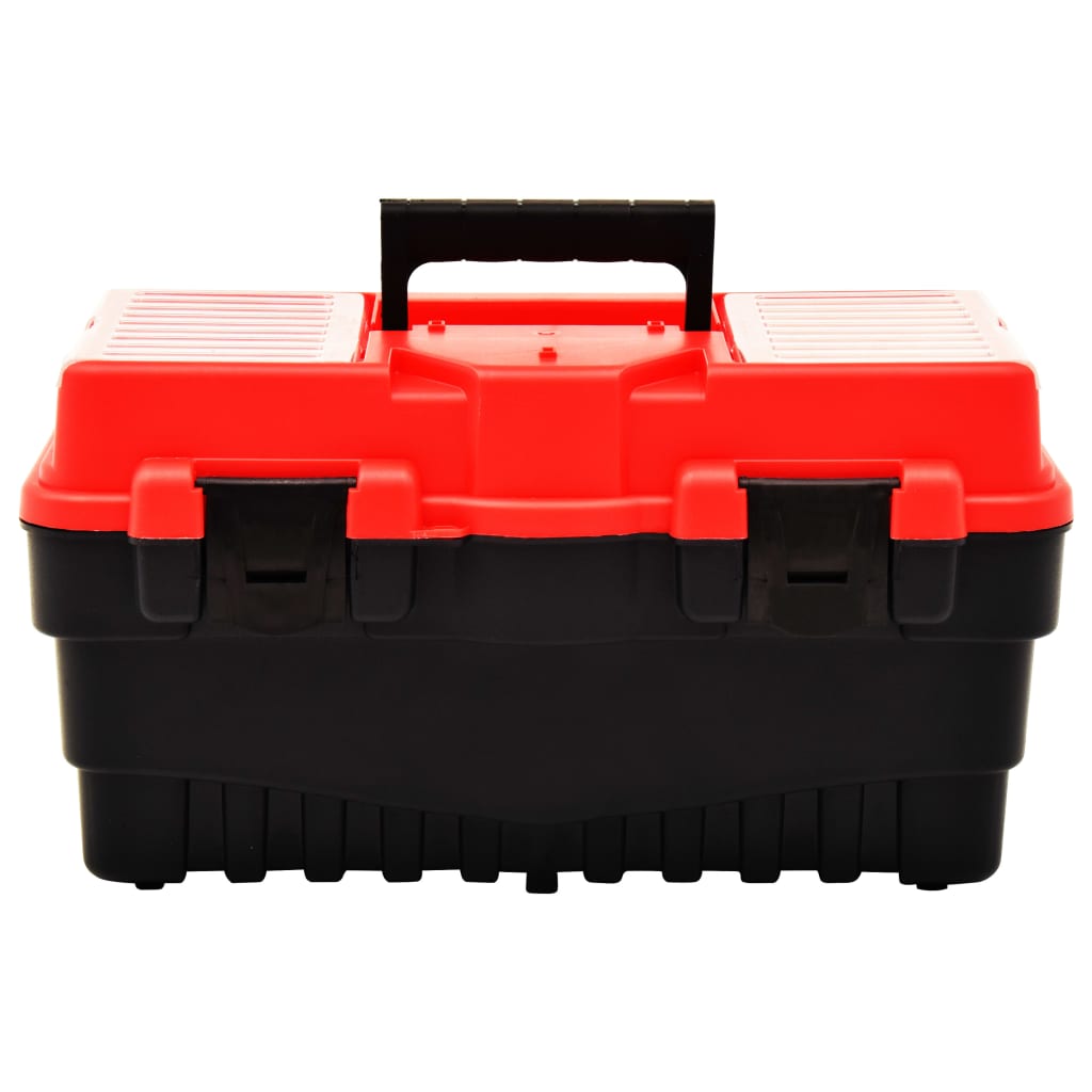 VidaXL Werkzeugkasten 462x256x242 mm Kunststoff Rot