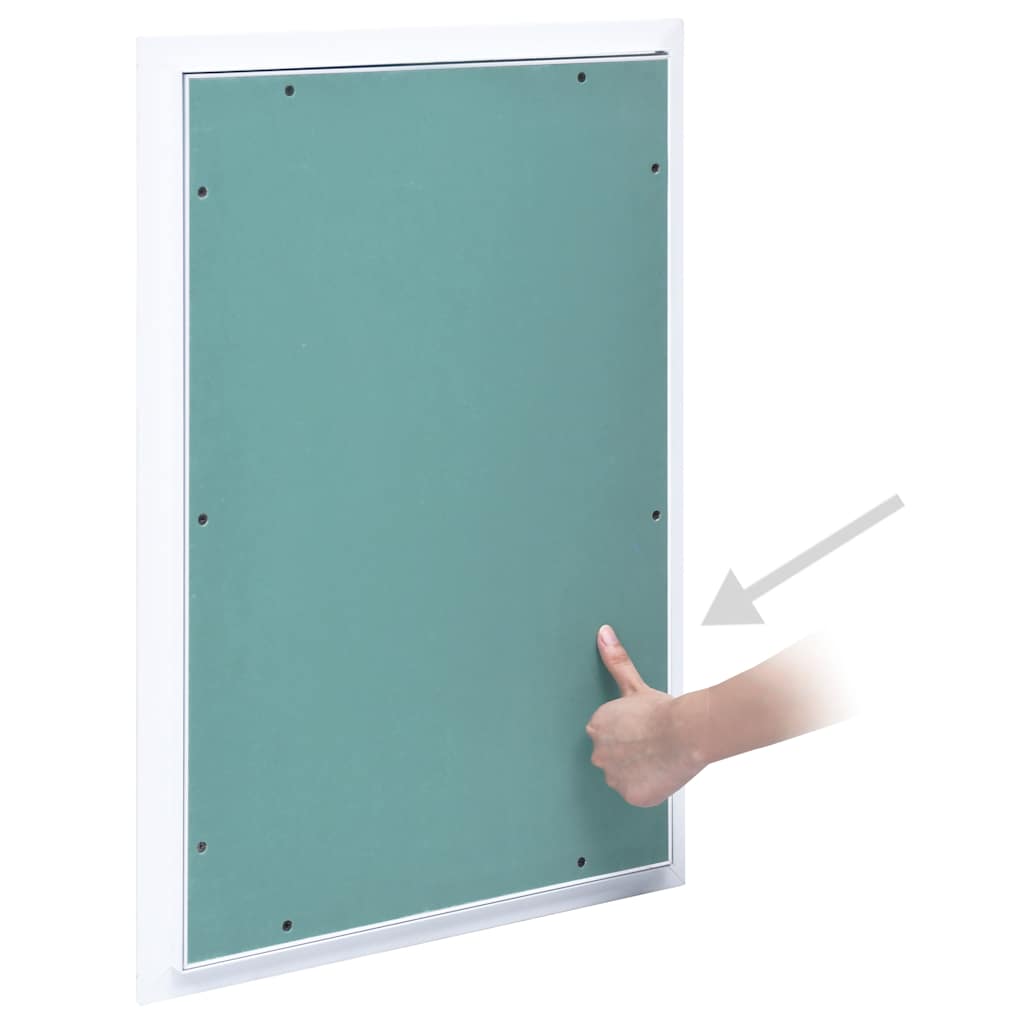VidaXL Revisionsklappe mit Aluminiumrahmen und Gipskartonplatte 300x600 mm