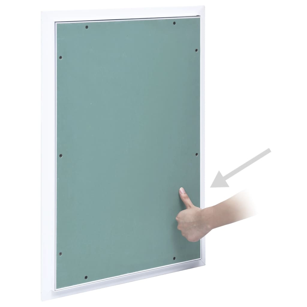 VidaXL Revisionsklappe mit Aluminiumrahmen und Gipskartonplatte 400x600 mm