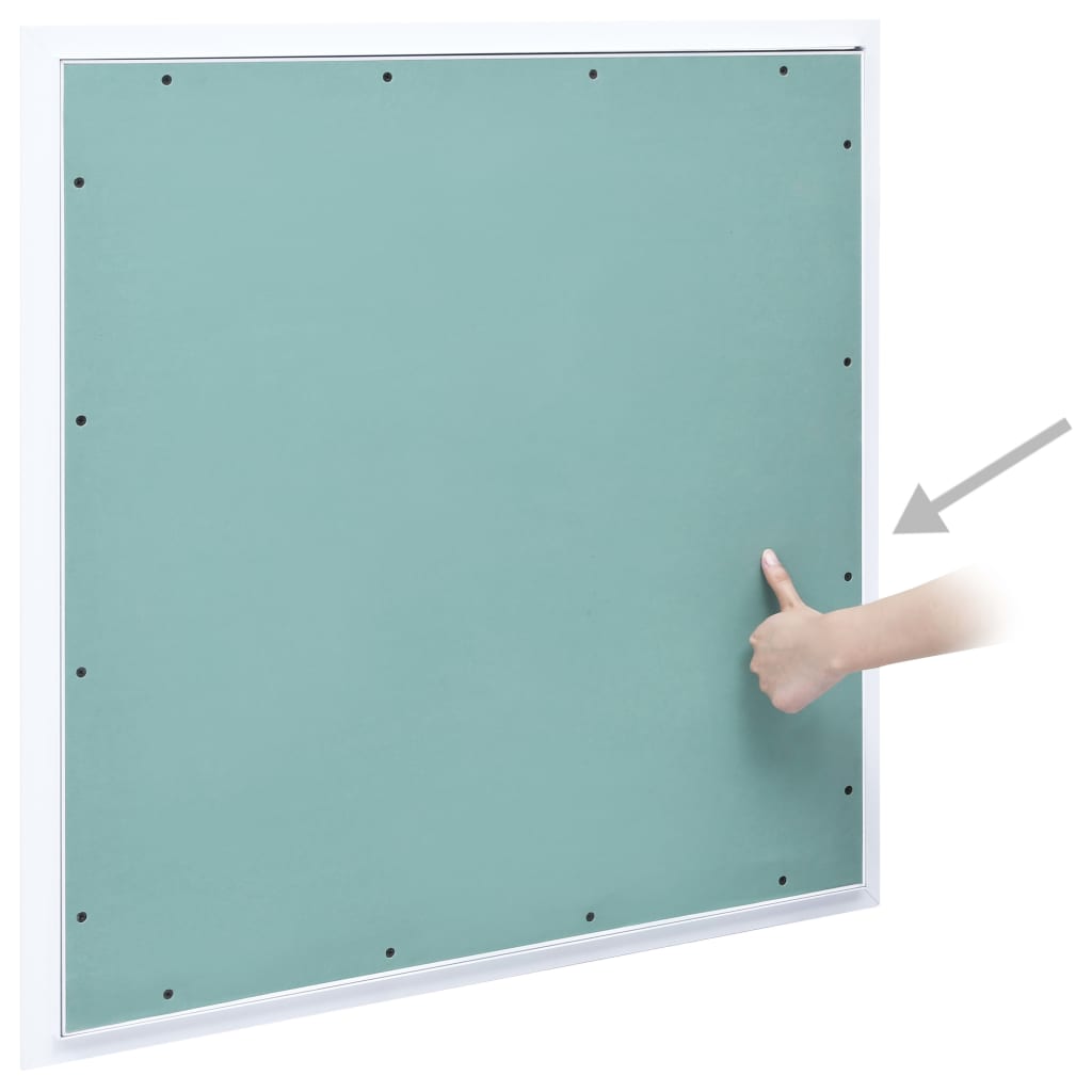 VidaXL Revisionsklappe mit Aluminiumrahmen und Gipskartonplatte 500x500 mm