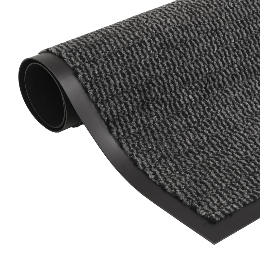 Vidaxl droogloopmatten 2 st rechthoekig getuft 40x60 cm antraciet