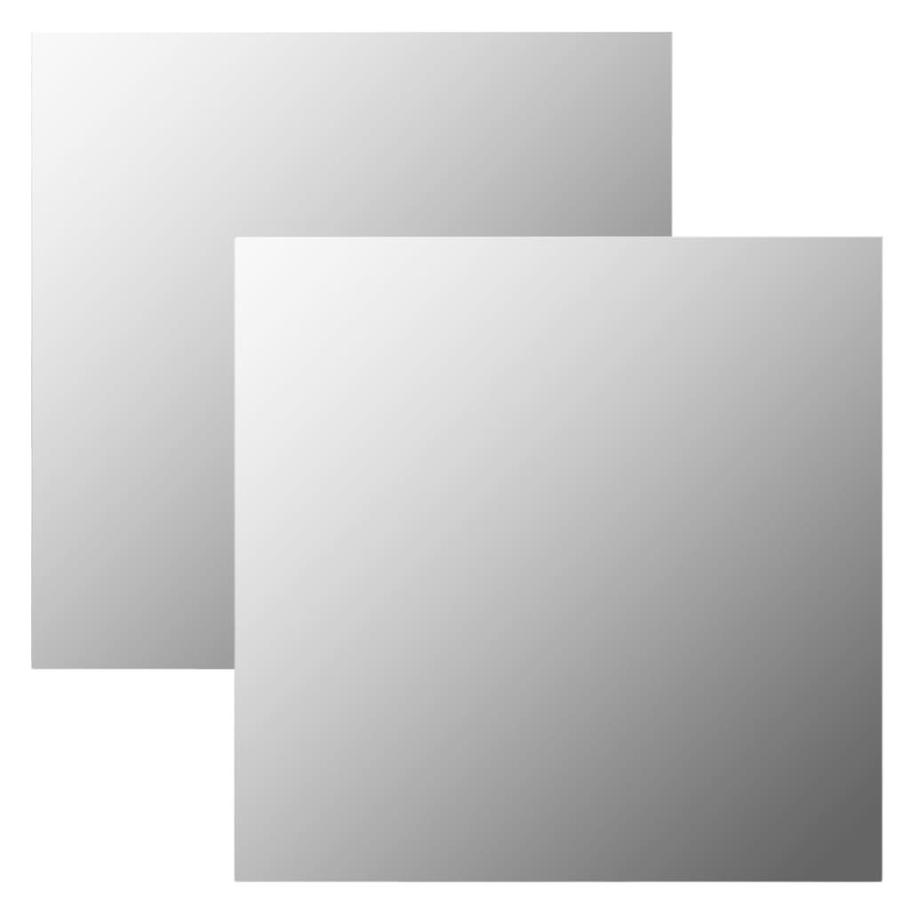 Vidaxl wandspiegels 2 st vierkant 50x50 cm glas