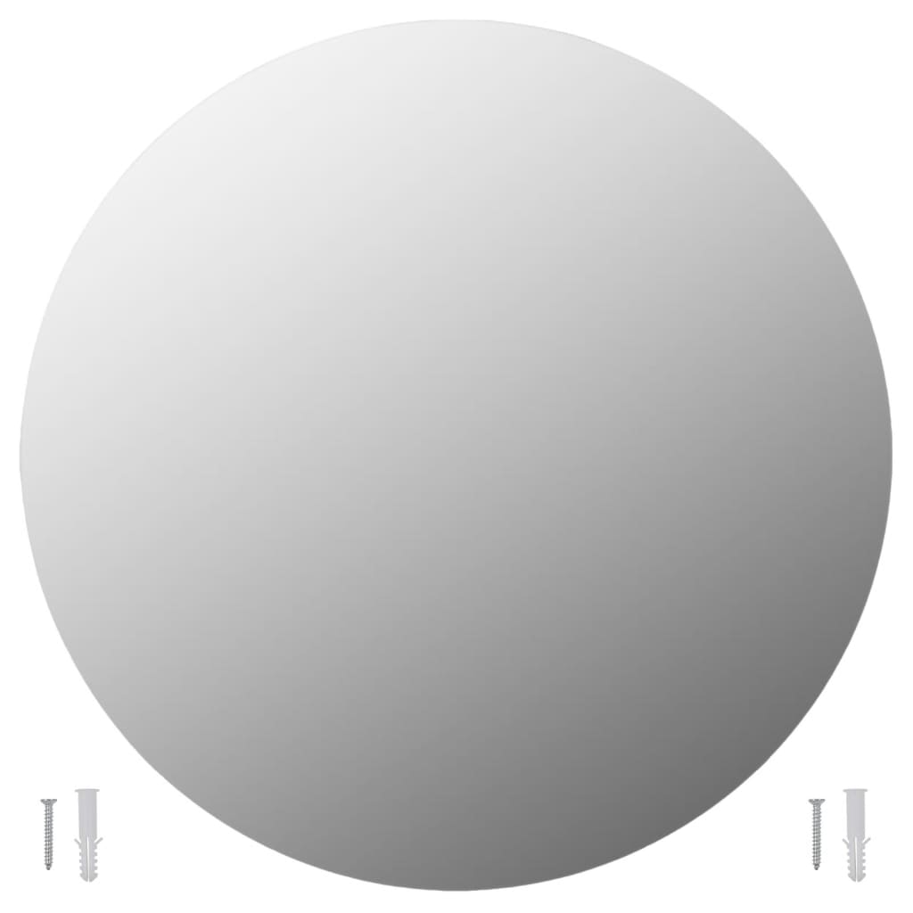 Vidaxl wandspiegels 2 st rond 70 cm glas