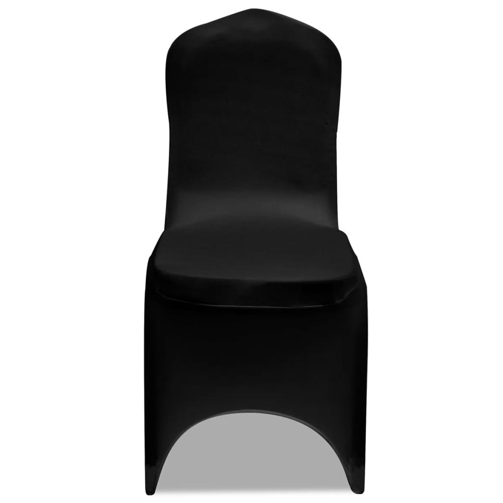 Vidaxl stoelhoezen stretch 18 st zwart