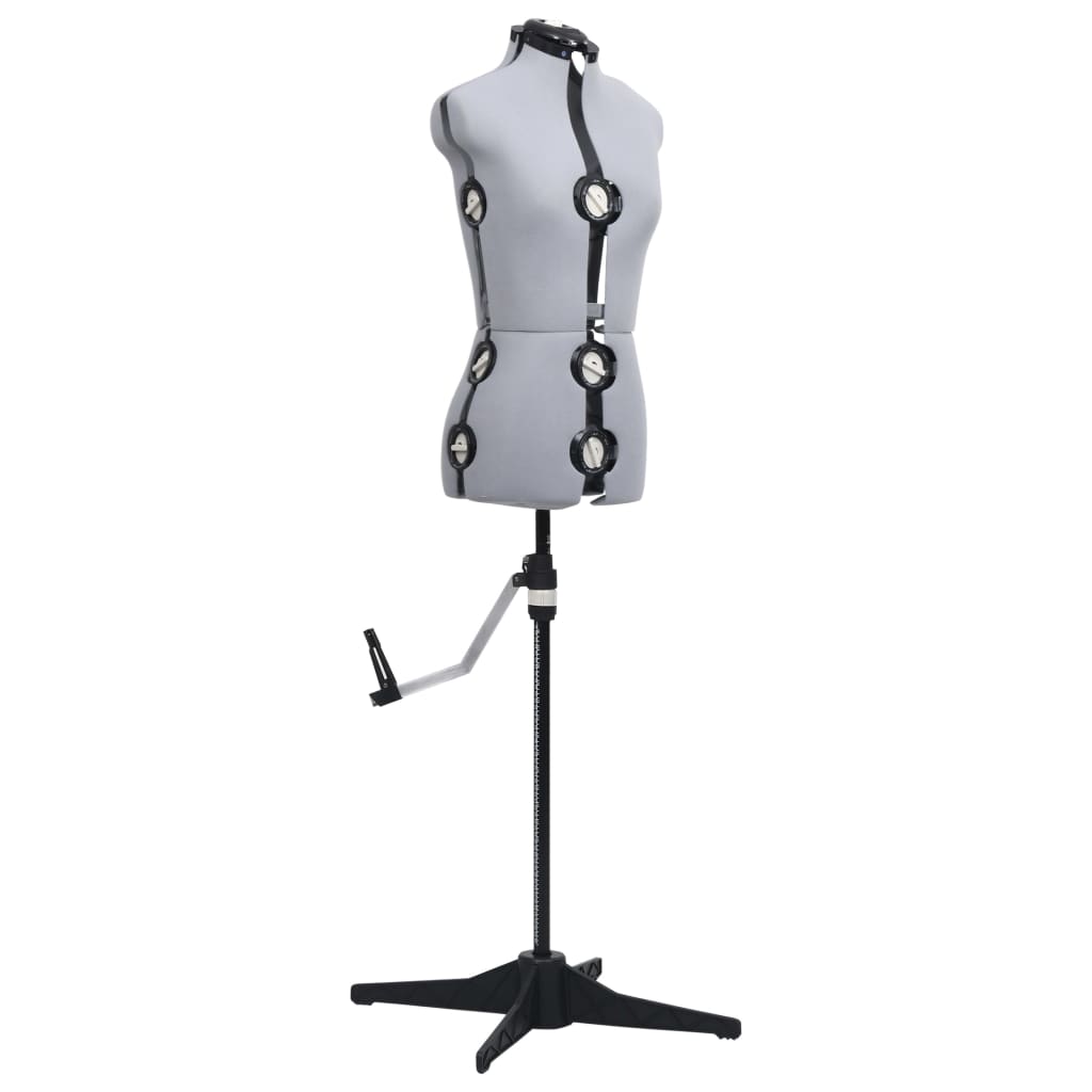 VidaXL Verstellbare Schaufensterpuppe für Damen, Größe 33-40, Grau