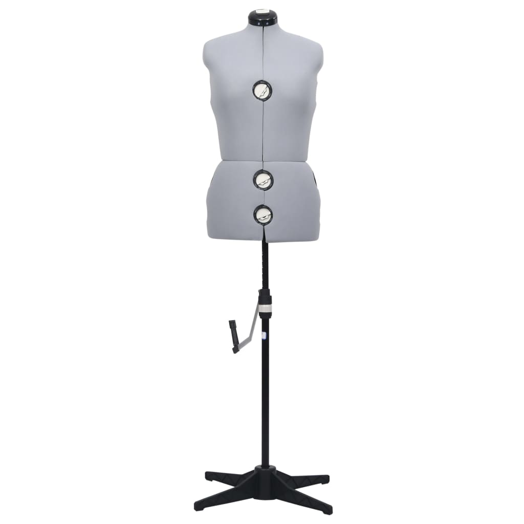 VidaXL Verstellbare Schaufensterpuppe für Damen, Größe 40-46 M, Grau