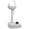 VidaXL Tragbares Campingwaschbecken 20 L Grau