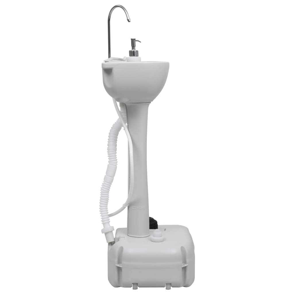 VidaXL Tragbares Campingwaschbecken 20 L Grau