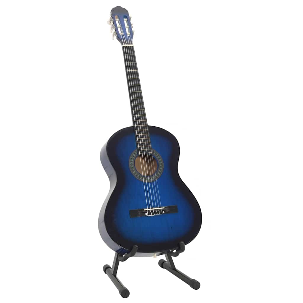 Vidaxl 12-delige gitaarset klassiek beginner 4 4 39 blauw