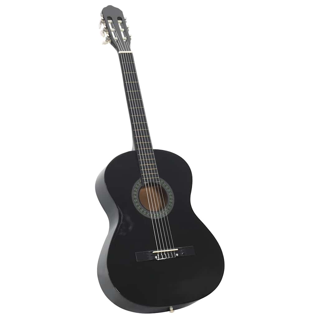 VidaXL Klassische Gitarre für Anfänger 4 4 39 Lindenholz Schwarz