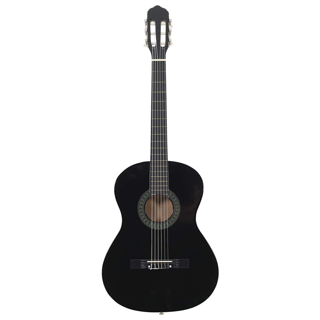 VidaXL Klassische Gitarre für Anfänger 4 4 39 Lindenholz Schwarz
