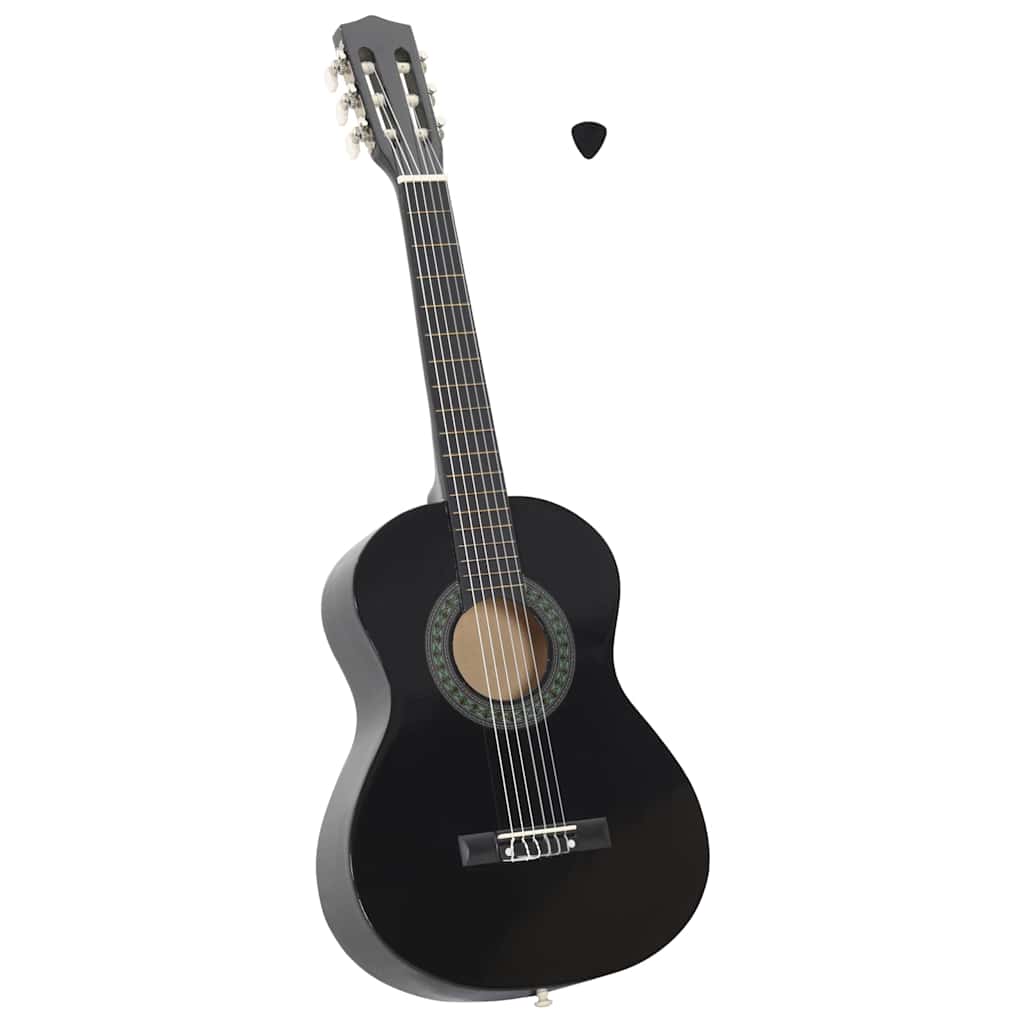 VidaXL Klassische Gitarre für Anfänger und Kinder 1 2 34 Schwarz