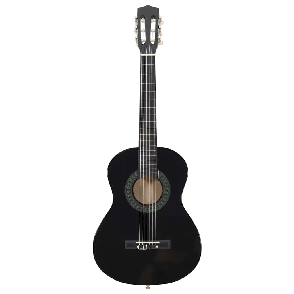 VidaXL Klassische Gitarre für Anfänger und Kinder 1 2 34 Schwarz