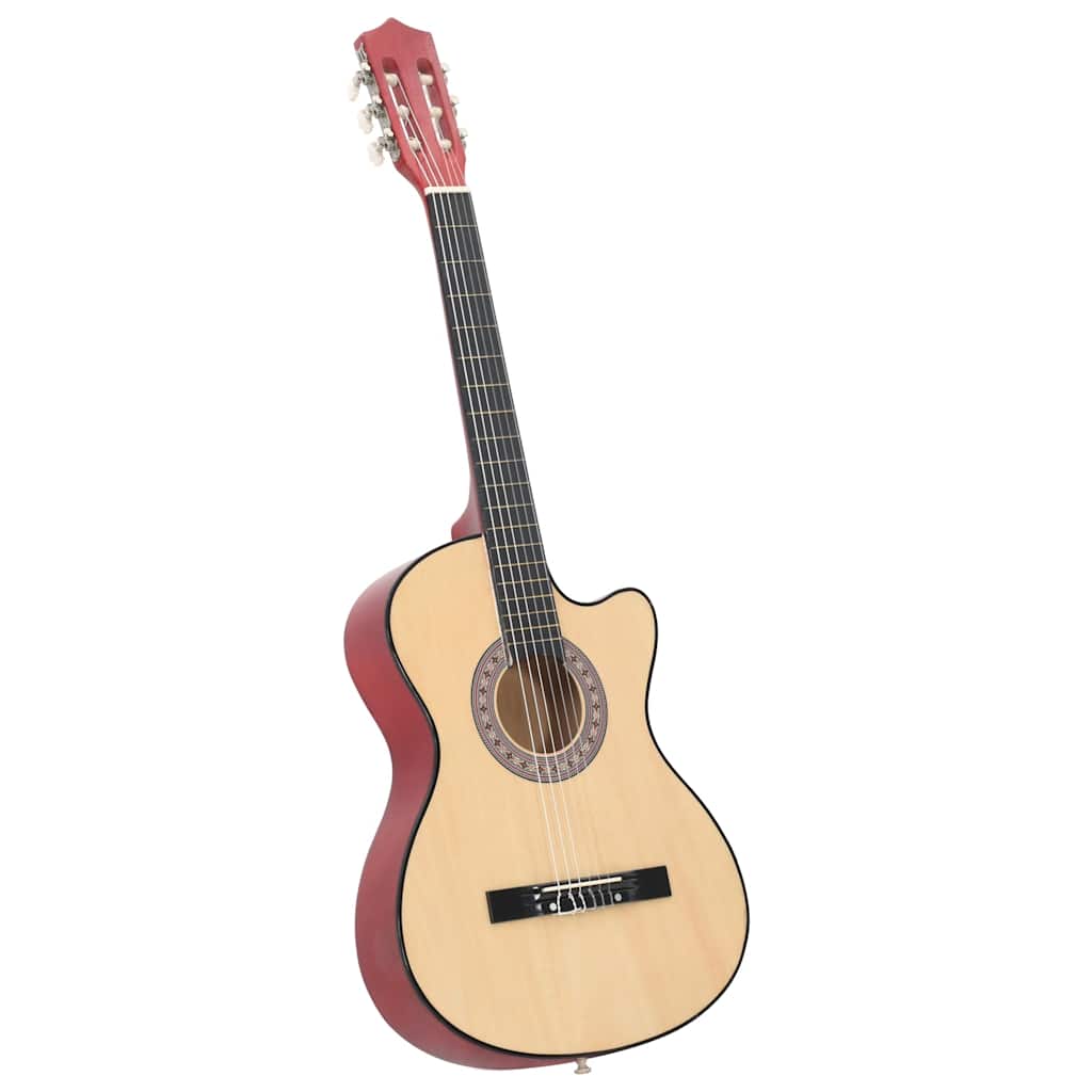 VidaXL 12-teiliges Gitarrenset mit Cutaway, 6 Saiten, Western-Akustikgitarre, 38