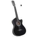 VidaXL Cutaway-Gitarre mit 6 Saiten, Western-Klassik, 38 Zoll, Schwarz