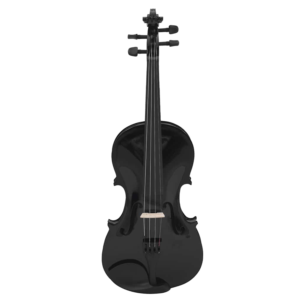 VidaXL Violinenset mit Bogen und Kinnhalter 4 4 Schwarz