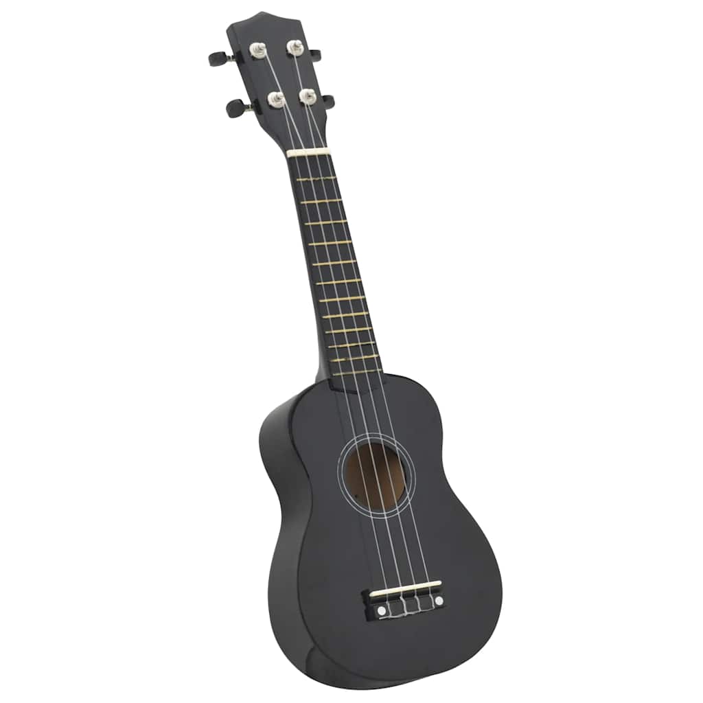 Vidaxl ukuleleset met tas voor kinderen sopraan 21'' zwart