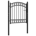 Vidaxl tuinpoorten emmen 104 x 86 cm vergrendelbaar poedergecoat staal