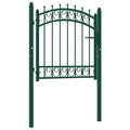 Vidaxl poort met speerpunten 100x100 cm staal groen