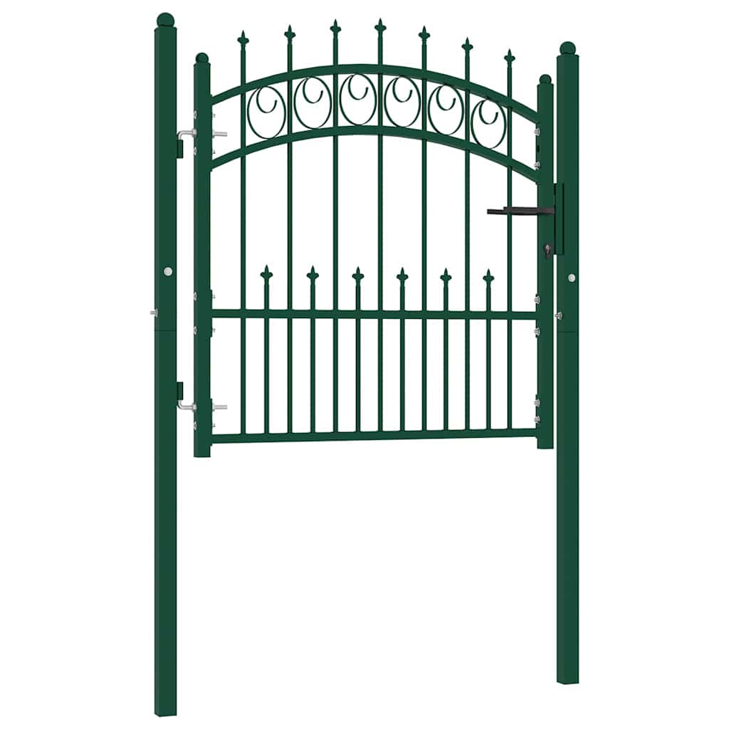 Vidaxl hekpoort emmen met stalen pinnen 104x97 cm groen