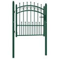 Vidaxl hekpoort emmen met stalen pinnen 104x97 cm groen