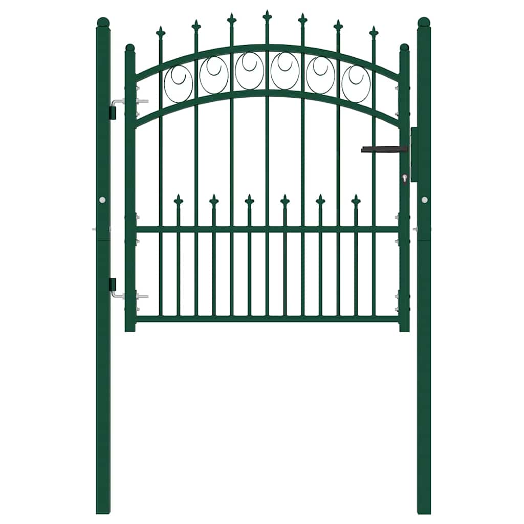 Vidaxl hekpoort emmen met stalen pinnen 104x97 cm groen