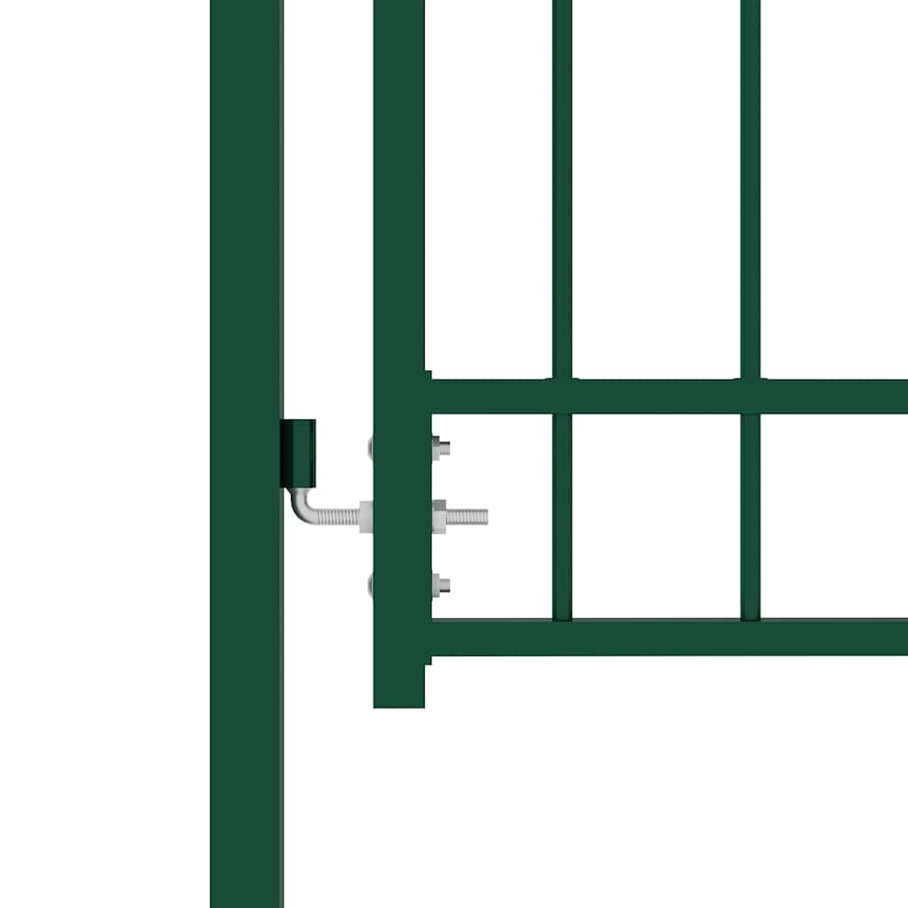Vidaxl hekpoort emmen met stalen pinnen 104x97 cm groen