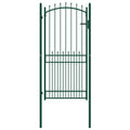 Vidaxl hekpoort emmen met stalen pinnen 104x147 cm groen