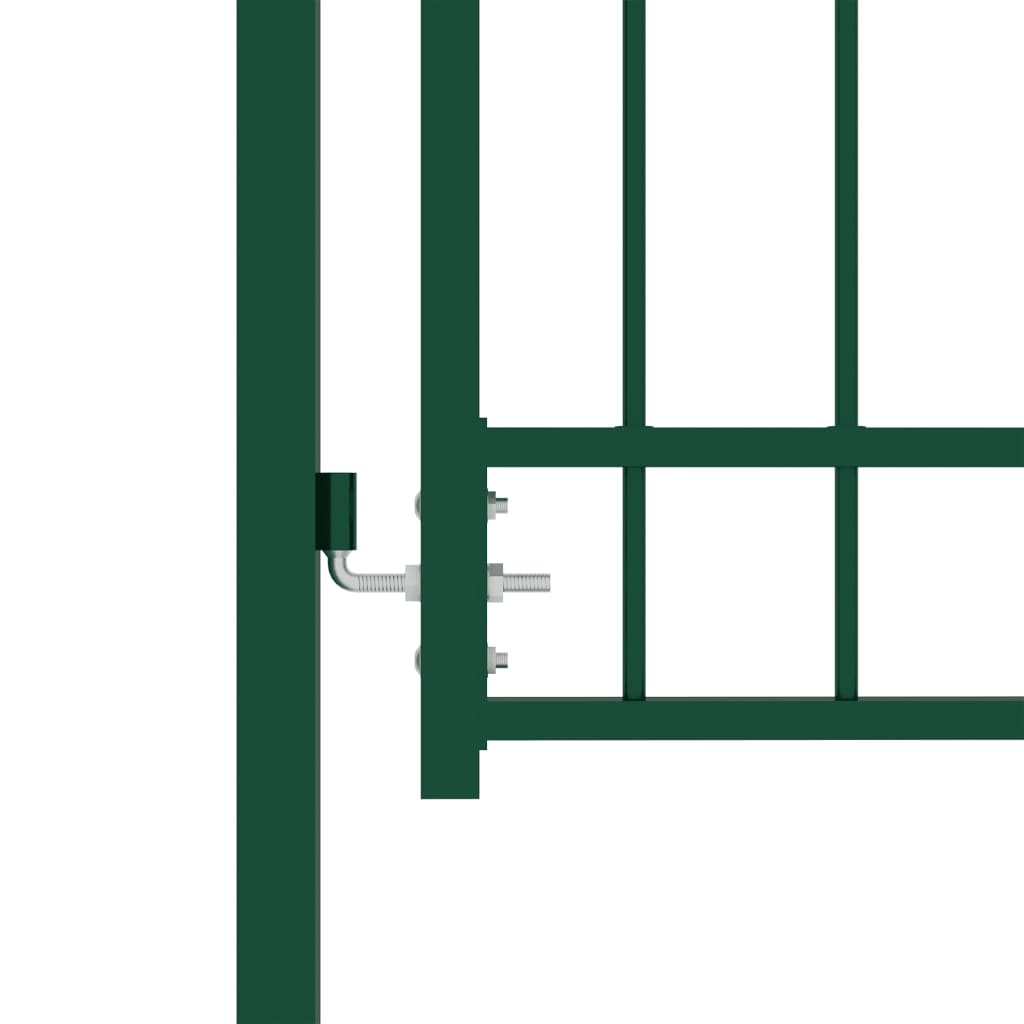 Vidaxl hekpoort emmen met stalen pinnen 104x147 cm groen