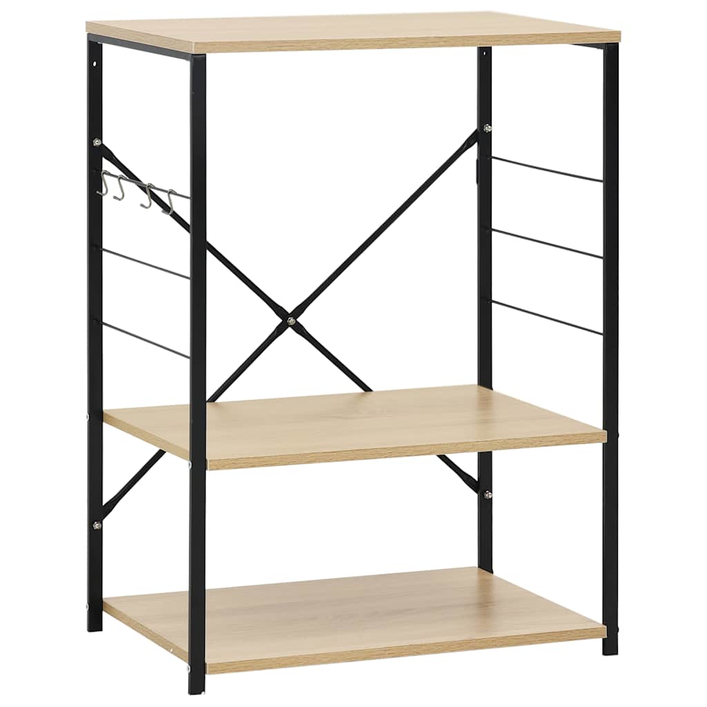 VIDAXL -Mikrowellenschrank 60x39,6x79,5 cm, Ausführung in Holz und Holzwerk