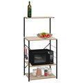 Vidaxl magnetronkast 60x39,6x123 cm bewerkt hout zwart en eikenkleurig