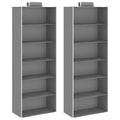 Vidaxl kledingorganisers hangend 2 st met 6 schappen stof