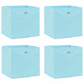 VidaXL Aufbewahrungsboxen, 4 Stück, 32 x 32 x 32 cm, Stoff, babyblau