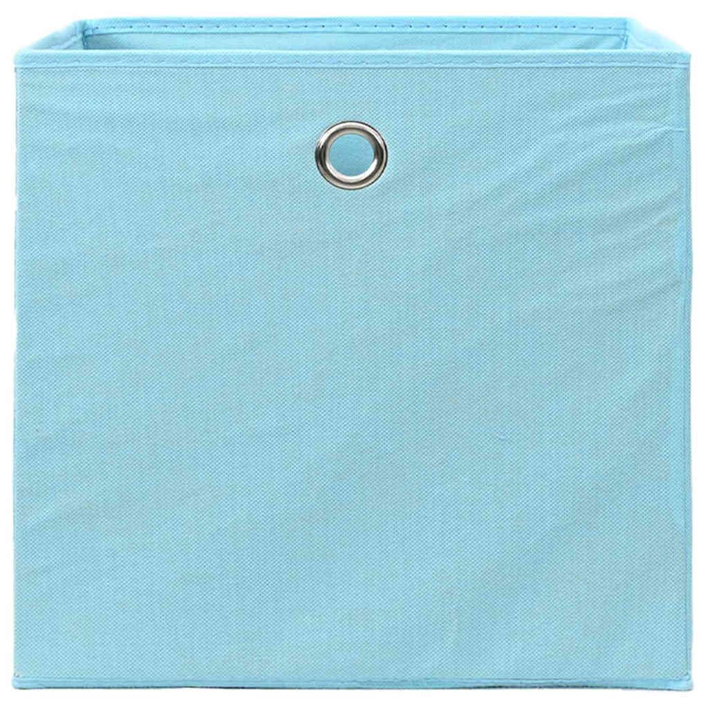 VidaXL Aufbewahrungsboxen, 4 Stück, 32 x 32 x 32 cm, Stoff, babyblau
