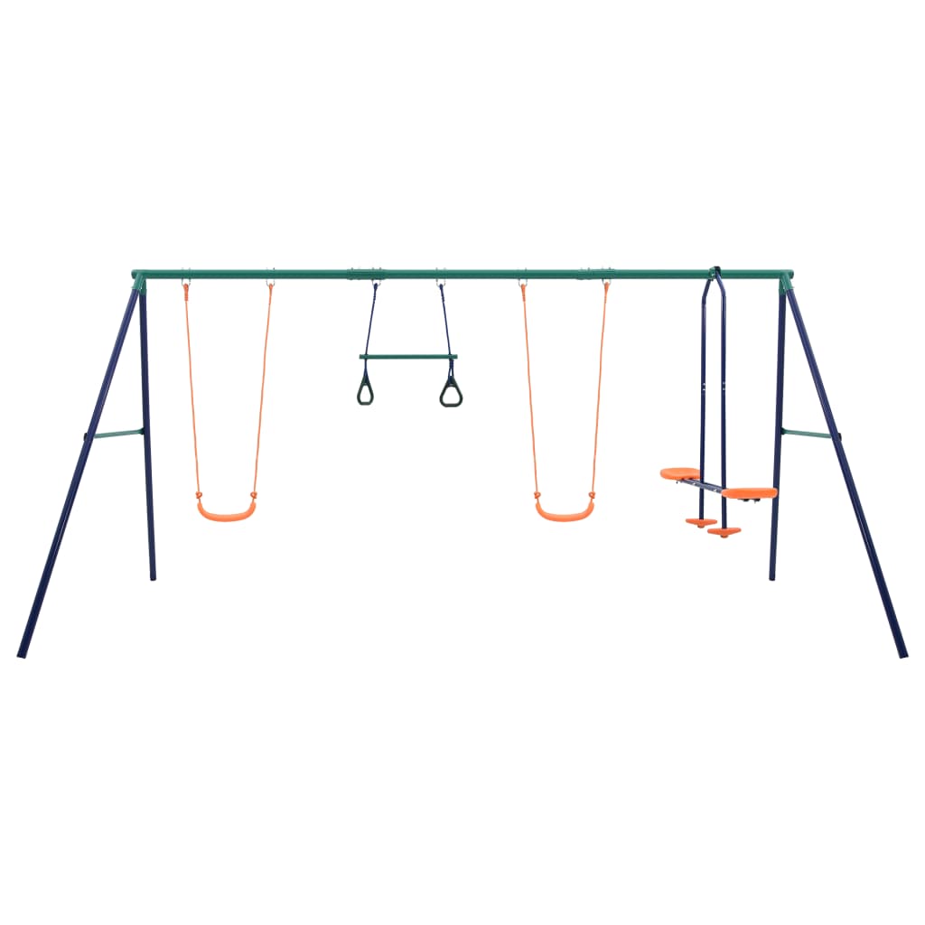 Vidaxl Schaukel-Set mit Turnringen und 4 Stahlsitzen