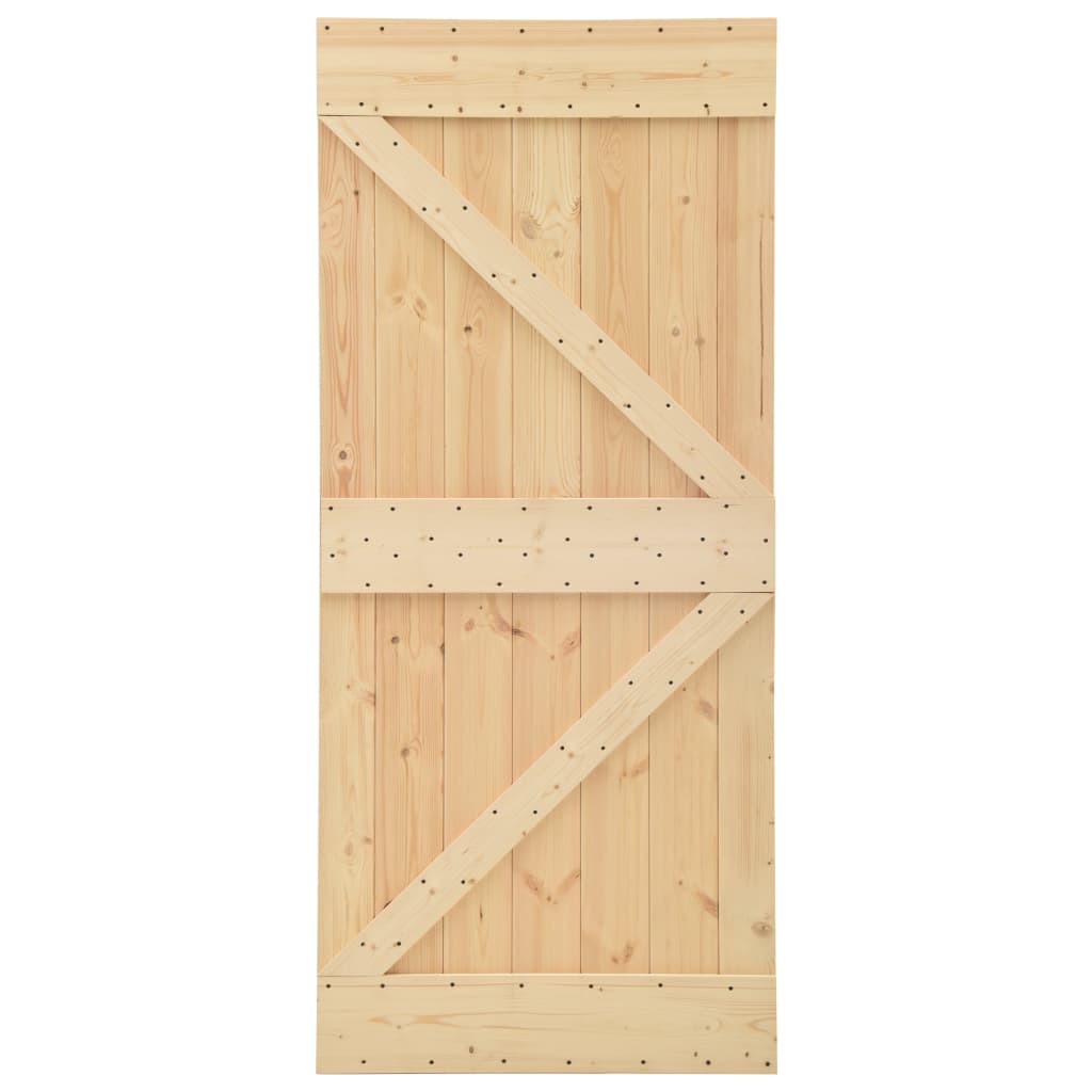 VIDAXL-Tür 80x210 cm Festkiefer