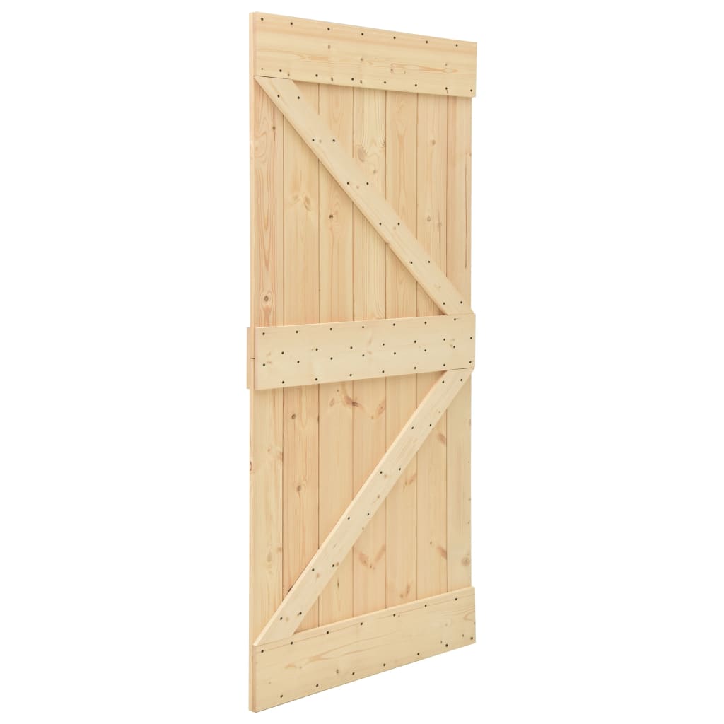 VIDAXL-Tür 80x210 cm Festkiefer