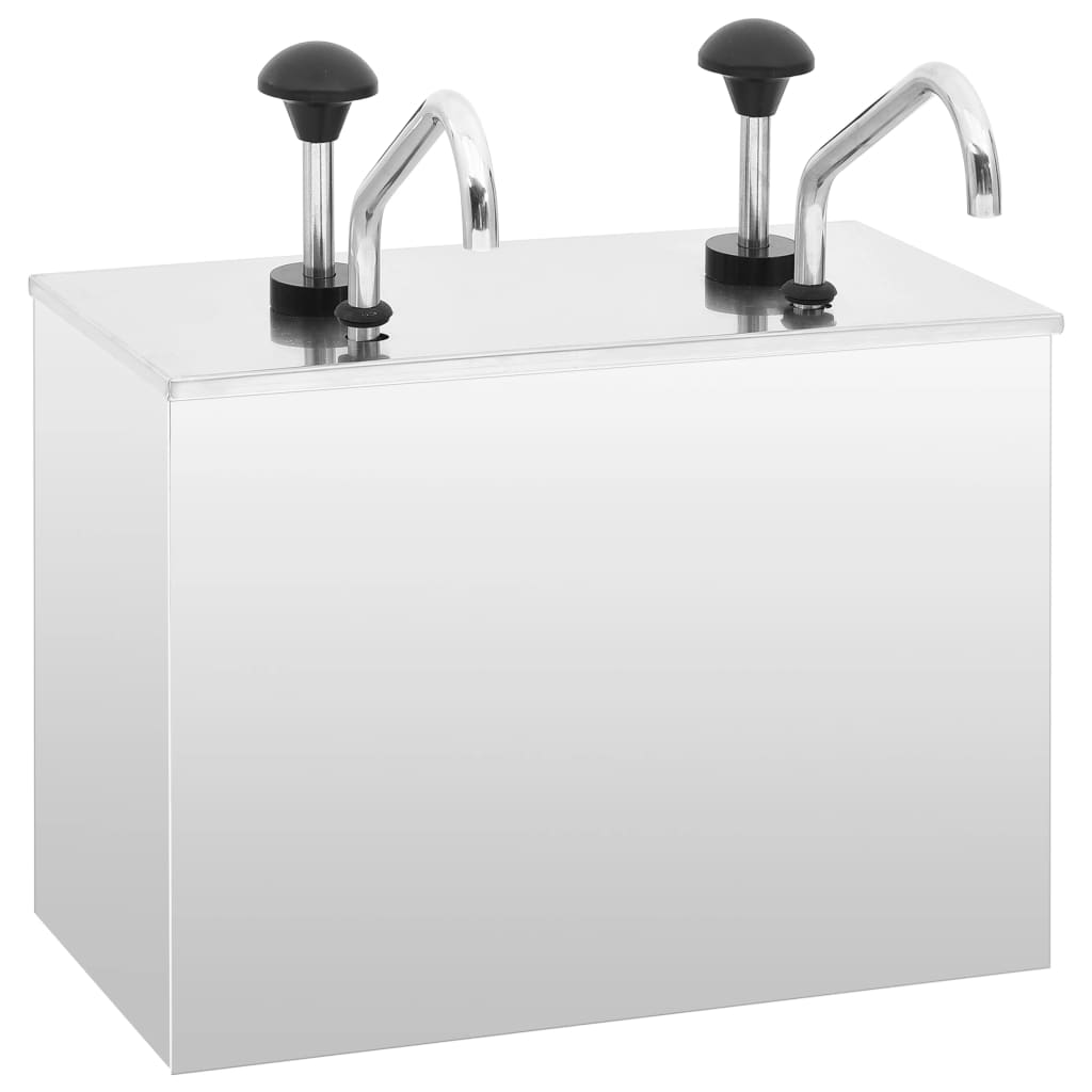 VidaXL -Saucenspender 2x3,5 L Edelstahl