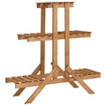 Vidaxl plantenstandaard 83x25x83 cm vurenhout