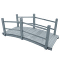 VidaXL Gartenbrücke 140x60x56 cm Festkieferngrau