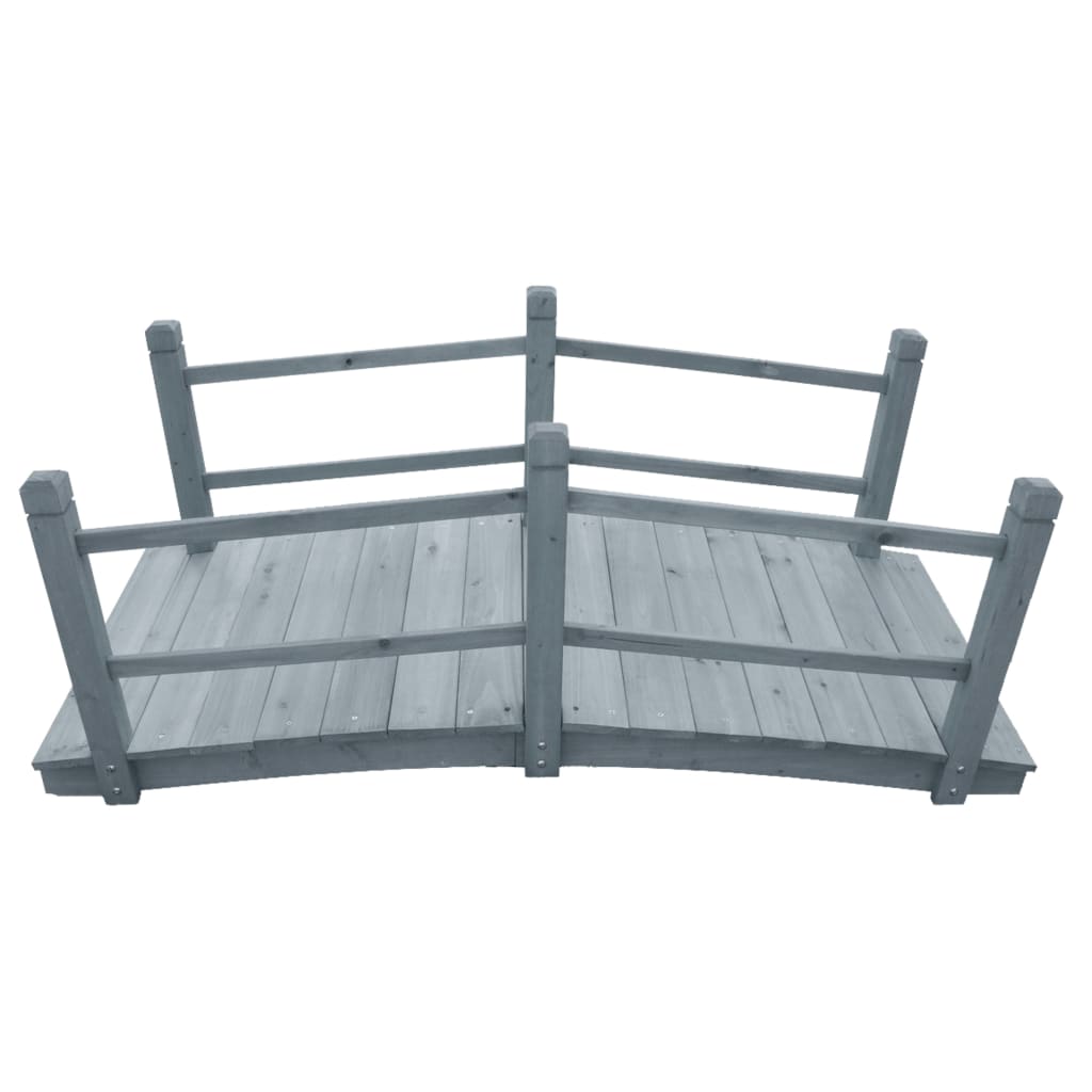 VidaXL Gartenbrücke 140x60x56 cm Festkieferngrau