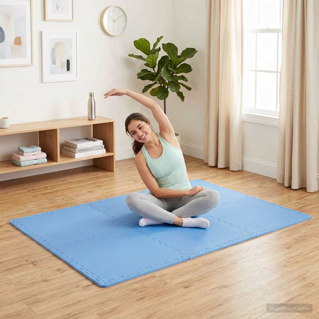 Vidaxl vloermatten 24 st 8,64 ㎡ eva-schuim blauw