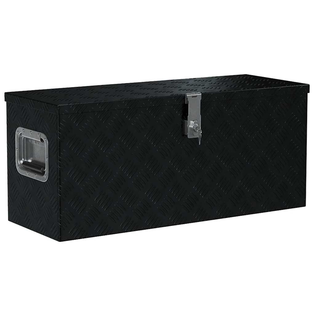 Vidaxx Aluminiumbox 80x30x35 cm Schwarz