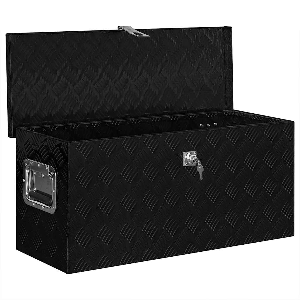 Vidaxx Aluminiumbox 80x30x35 cm Schwarz
