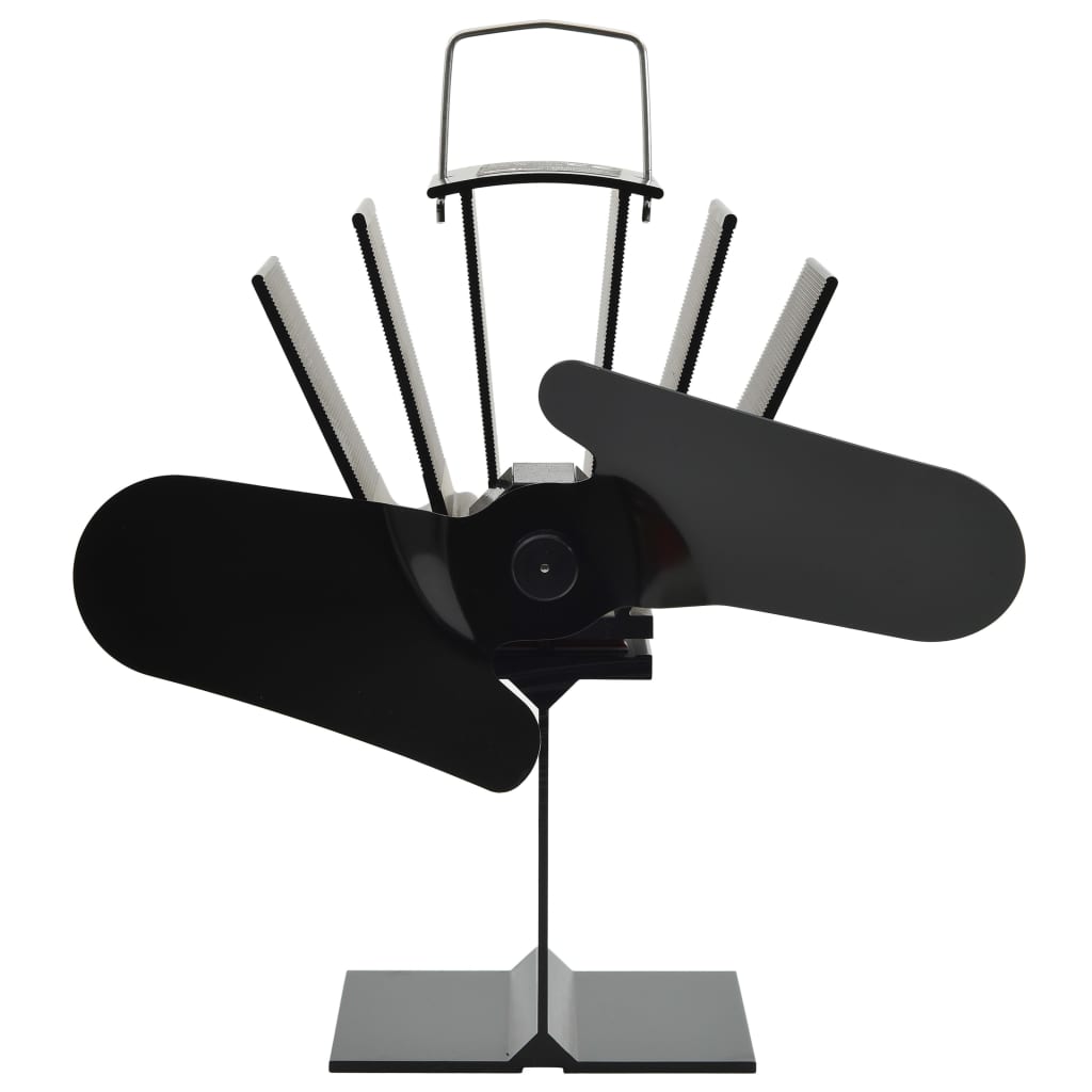 VidaXL Herdventilator mit 2 Lamellen, Schwarz