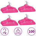 VIDAXL 100-teiliges-Kleidungsschwertere-Set Anti-Slip-Samtrosa